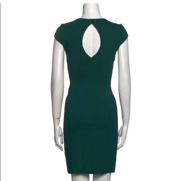 Intermix green black colorblock midi dress - Picture 2 of 9